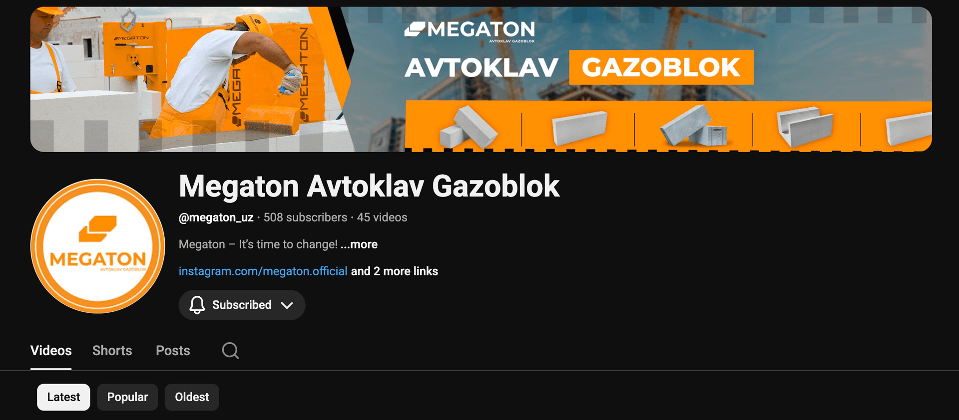 Megaton Avtoklav Gazoblok